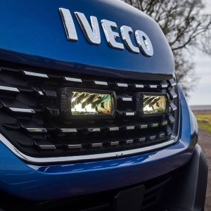 Close-up view of the Iveco Daily (2019-2021) Triple-R 750 Elite LED Grille Integration Kit