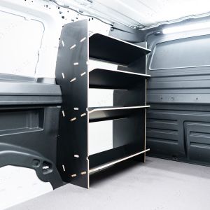 Ex-Demo Kia PV5 Cargo Front x4 Angled-In Toolbox Shelves Hexaboard Van Racking