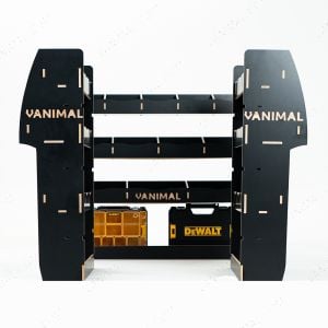 Renault Kangoo II 2008-2021 LWB Hexaboard Double Rear and Full-Width Bulkhead Van Racking (3-Pack)
