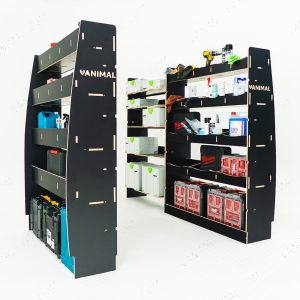 Vauxhall Movano 2022- SWB Hexaboard Triple Van Racking with x4 Festool Shelves