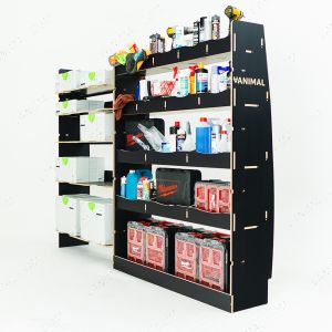 Vauxhall Movano 2022- MWB Hexaboard Driver Side Van Racking with x4 Festool Systainer Shelves