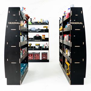 Vauxhall Movano 2022- MWB Hexaboard Double Rear, Front and Bulkhead Racking