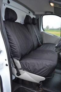 Nissan Primastar 2002-2006 Tailored Waterproof Front Seat Covers (Driver Side without Armrest and Twin Passenger Seats)