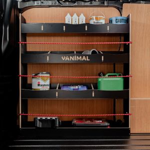 Side van view of the Nissan NV300 2016- Hexaboard Front Racking and Shelving