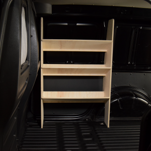 Side van view of the Toyota Proace City 2018- SWB Front Toolbox Racking