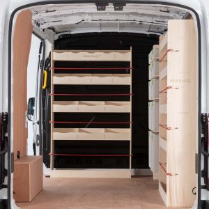 Nissan Interstar 2025 premium plywood driver‑side Festool and bulkhead racking