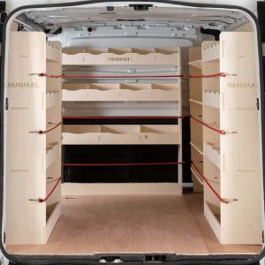 Renault Trafic LWB/L2 2014- Double Rear, Front Toolbox and Bulkhead Racking