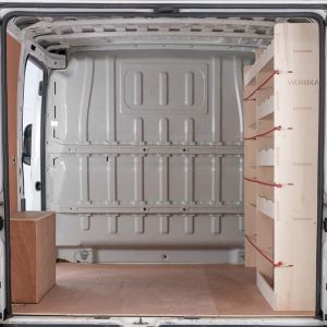 Fiat Ducato SWB L1 Full Driver Side Racking with Front Toolbox Shelving Unit