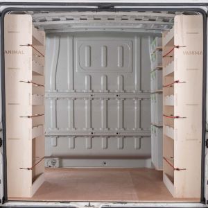 Vauxhall Movano L1 2022- Double Rear and Front Festool Ply Racking and Shelving Units (Triple Pack)