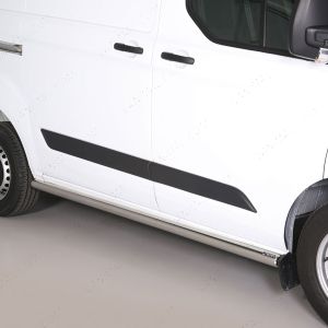 Ford Transit Custom 2012-2023 SWB Stainless Steel Polished Side Bars 
