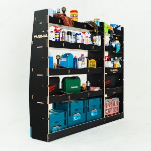 Mercedes Sprinter 2006- LWB Hexaboard Double NS - Rear and Middle Racking
