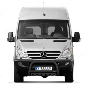 Mercedes Sprinter 2006-2018 Black Front A-Bar With Axle Plate