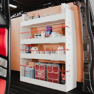 VW Transporter T7 SWB OS Rear Adjustable Compartment Van Racking
