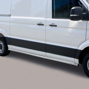 VW Crafter 2017- MWB Polished Side Bars