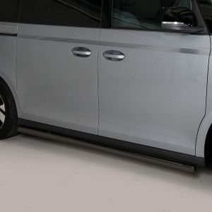 VW ID Buzz 2023- SWB Black Stainless Steel Side Bars