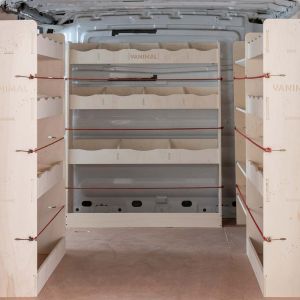 Renault Trafic LWB L2 2001-2014 Double Rear, Front Toolbox and Bulkhead Racking (4 Pack)