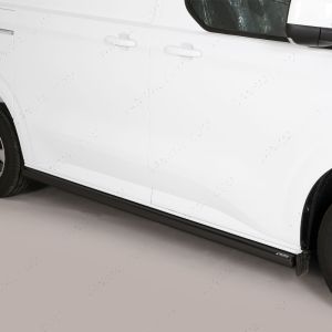 Ford Transit Custom 2023- SWB Black Stainless Steel Side Bars