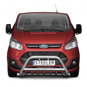 Ford Transit Custom 2012-2018 Polished Front A-Bar with Axle Bars