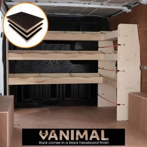 Ford Transit 2001-2013 SWB Hexaboard Integrated Front, Corner & Bulkhead Racking
