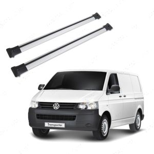 VW Transporter T5 T5.1 T6 T6.1 Silver Alloy Cross Bars