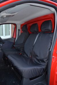 Nissan Primastar 2022- Tailored Waterproof Front Triple Seat Covers (Fixed)