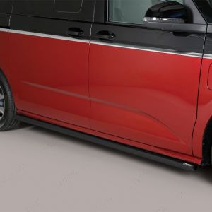 Black Stainless Steel Side Bars for VW Multivan T7 2022 Onwards
