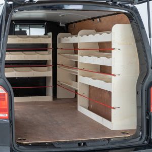 VW Transporter T6 T6.1 L1 Driver Side with 3+1 Toolbox and Bulkhead Ply Racking