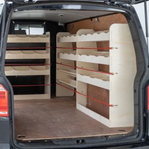 VW Transporter T6 T6.1 L1 Driver Side with 2+2 Tool box and Bulkhead Ply Racking