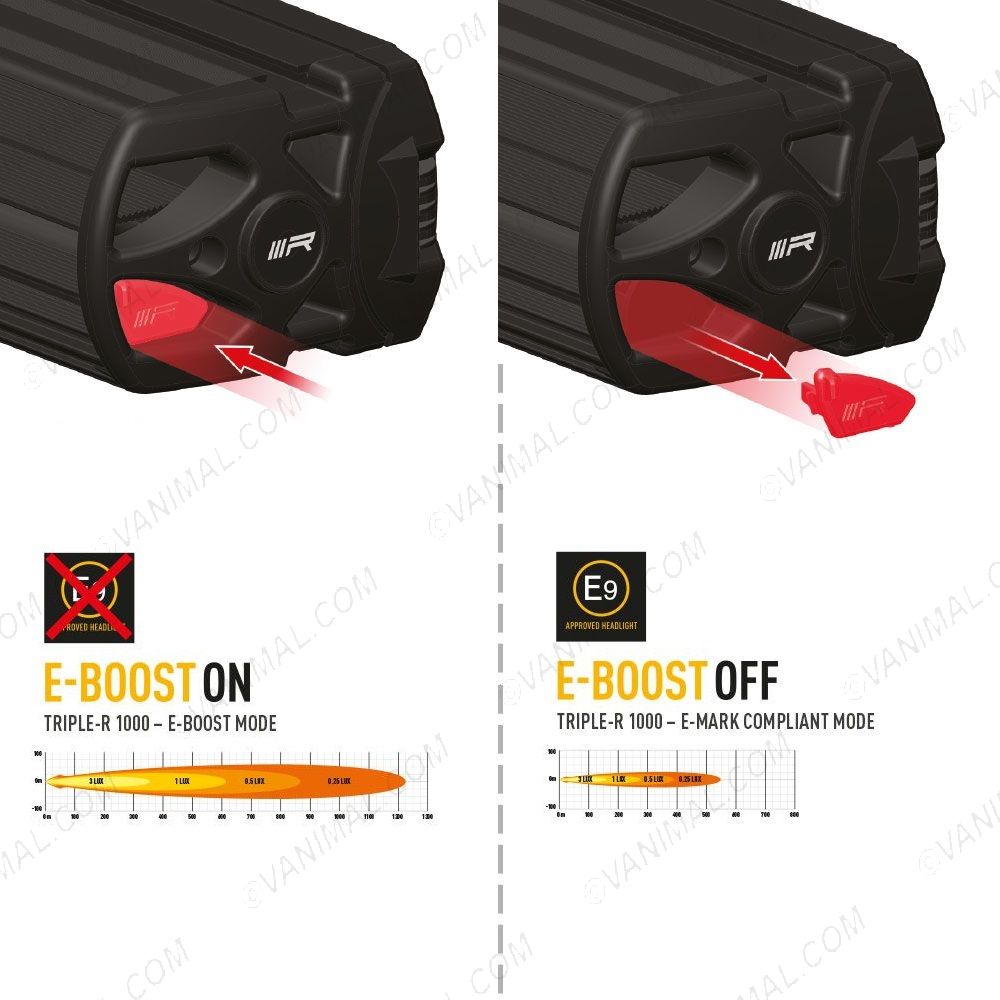 Lazer Lamps Triple-R 1000 LED Light Bar E-Boost On/Off 