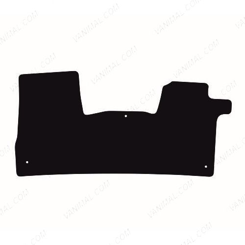 Nissan Interstar 2025+ Tailored Front Rubber Floor Mat (3mm Diamond – 1 Piece)