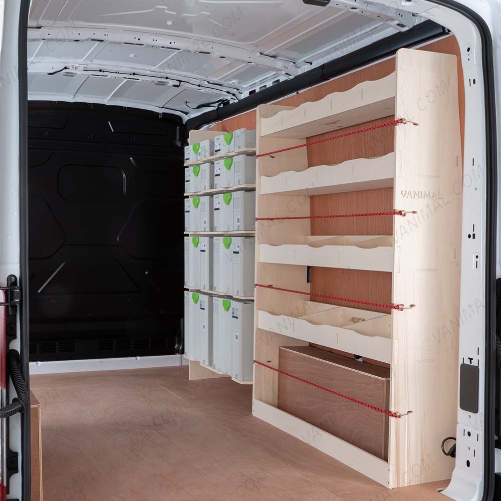 Nissan Interstar 2025- Driver Side Ply Racking with Front Festool Shelving