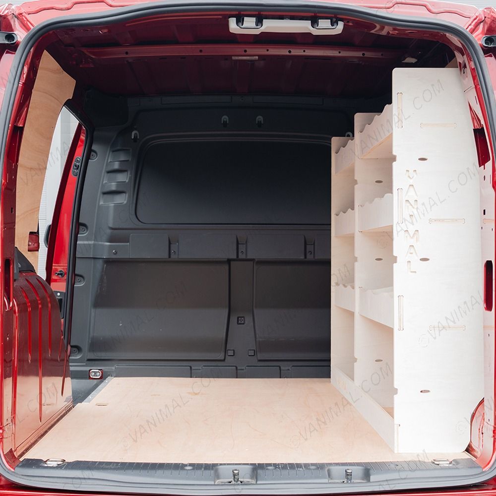 Rear van view of the Toyota Proace City Long Driver Side Van Racking