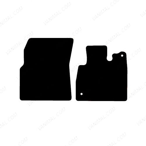 Mercedes Citan 2022- Tailored Front Rubber Floor Mats (3mm Diamond – 2 Piece)