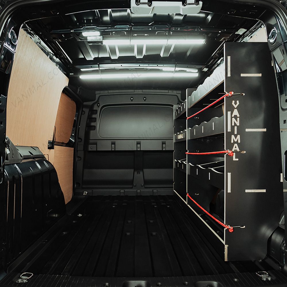 Heavy-duty phenolic-coated hexaboard racking for Nissan Townstar 2022 L2 vans