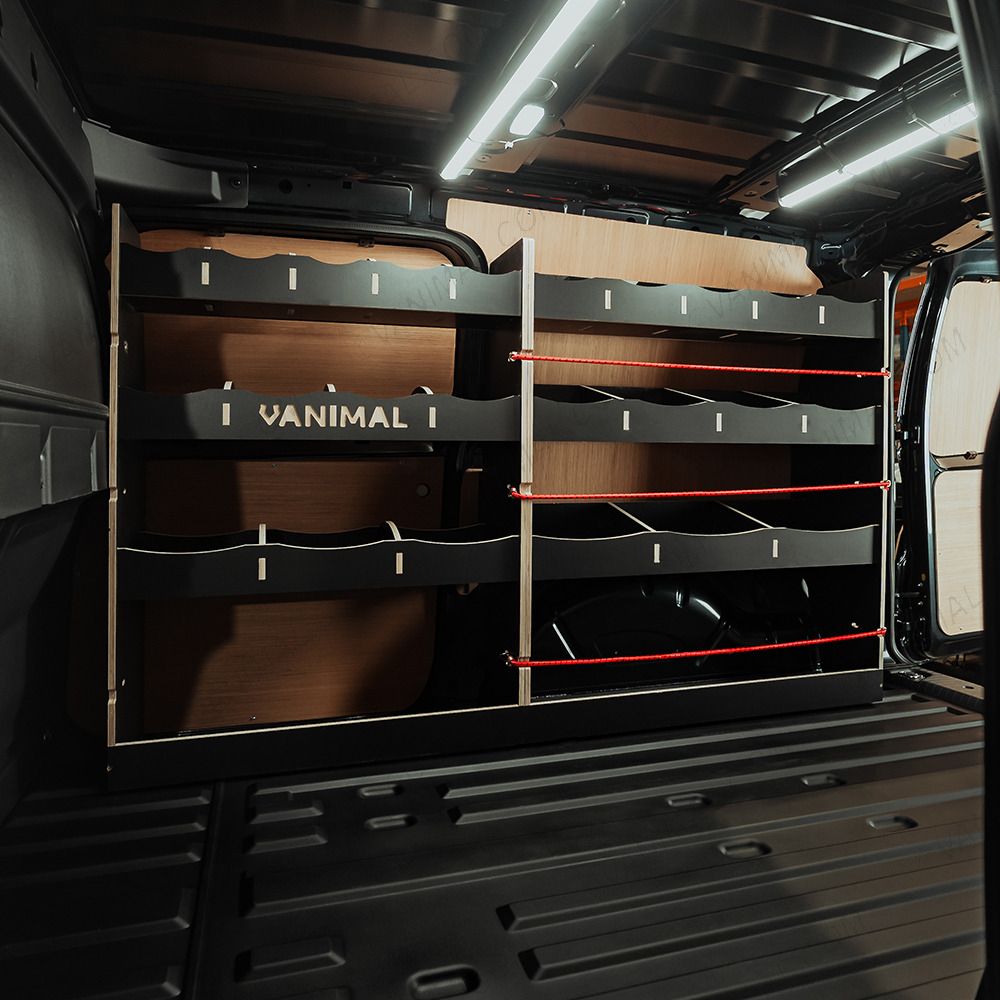 Nissan Townstar 2022 L2 van racking set with OS front and OS rear modules
