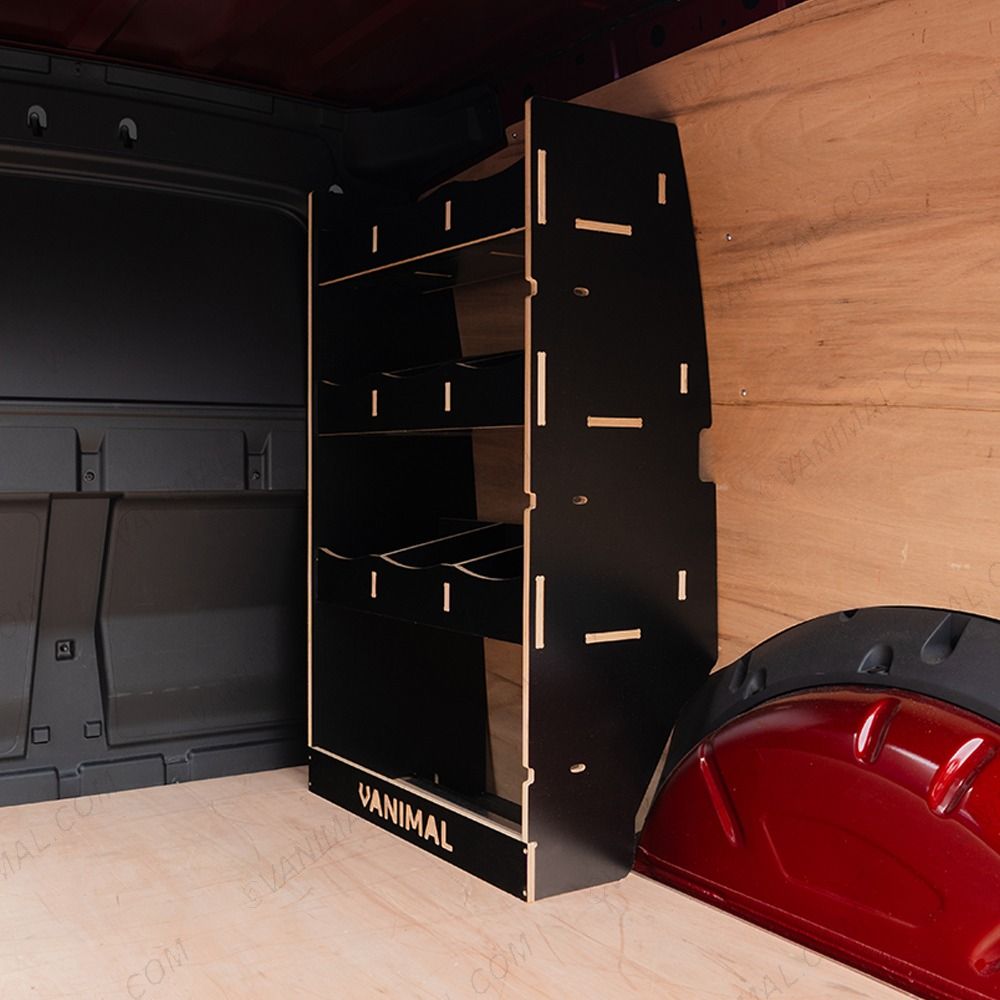 Nissan Townstar 2022+ L2 OS Front Van Racking, Black Hexaboard Finish