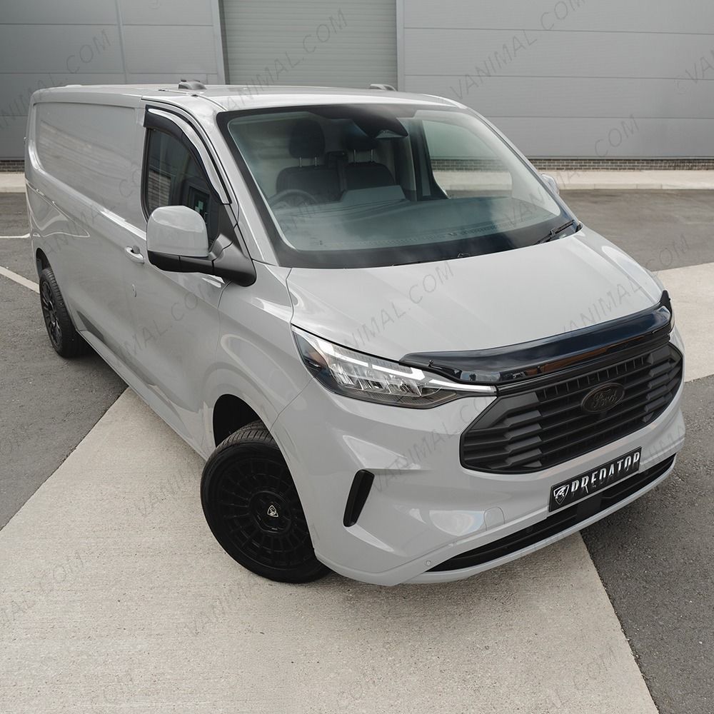 Close-up top angle view of the VW Transporter T7 2025- Set of 2 Adhesive Wind Deflectors