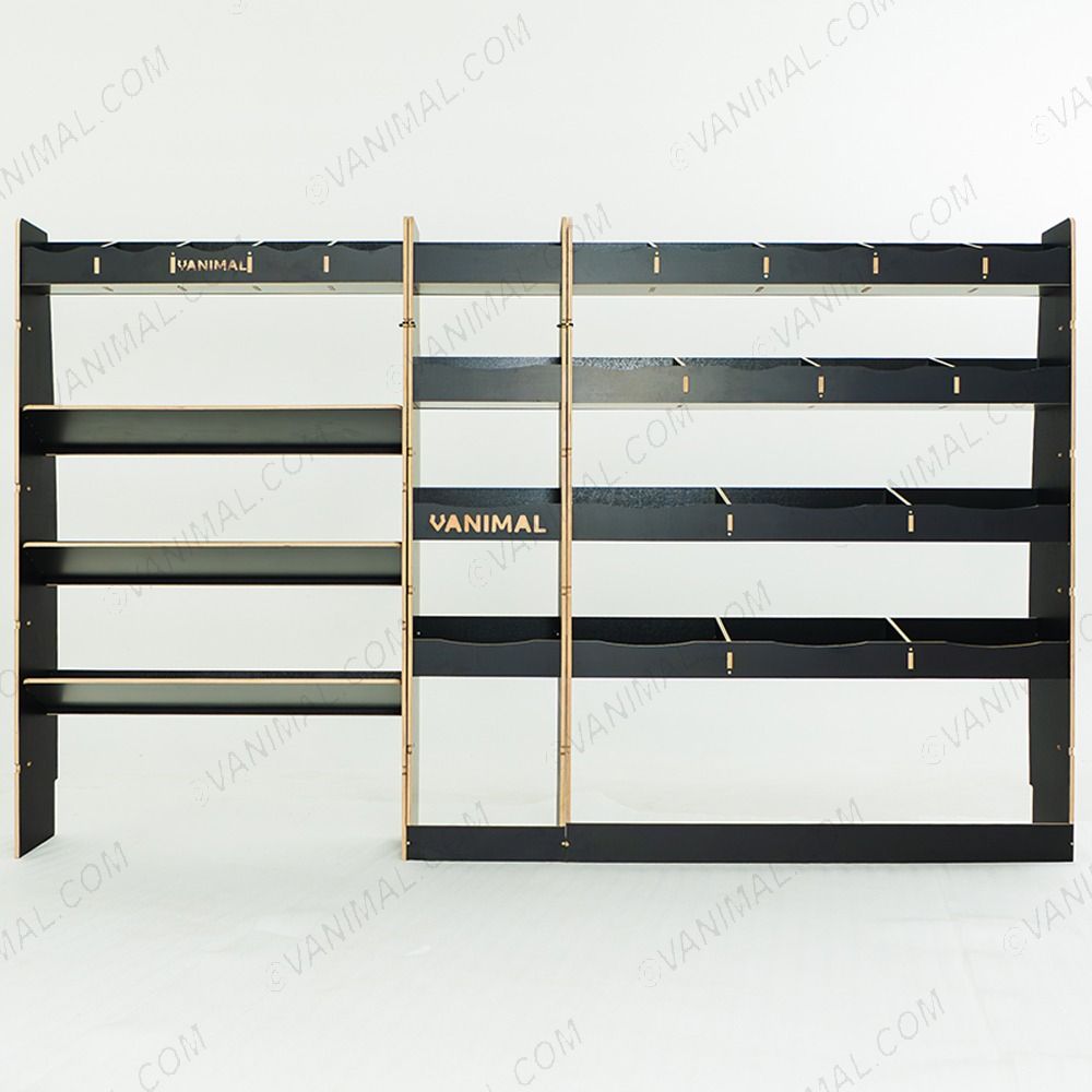 Heavy-duty hexaboard full-length driver side racking for Nissan Interstar 2025 L3