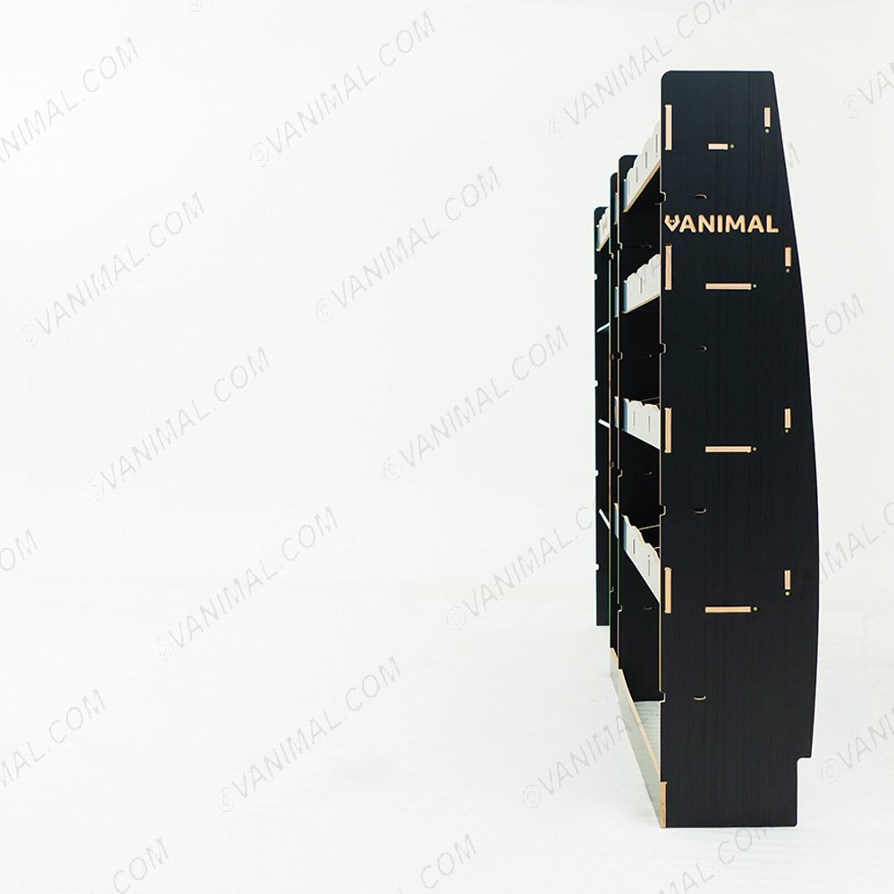  Infill and x3 Toolbox Shelves displayed with tools and toolboxes