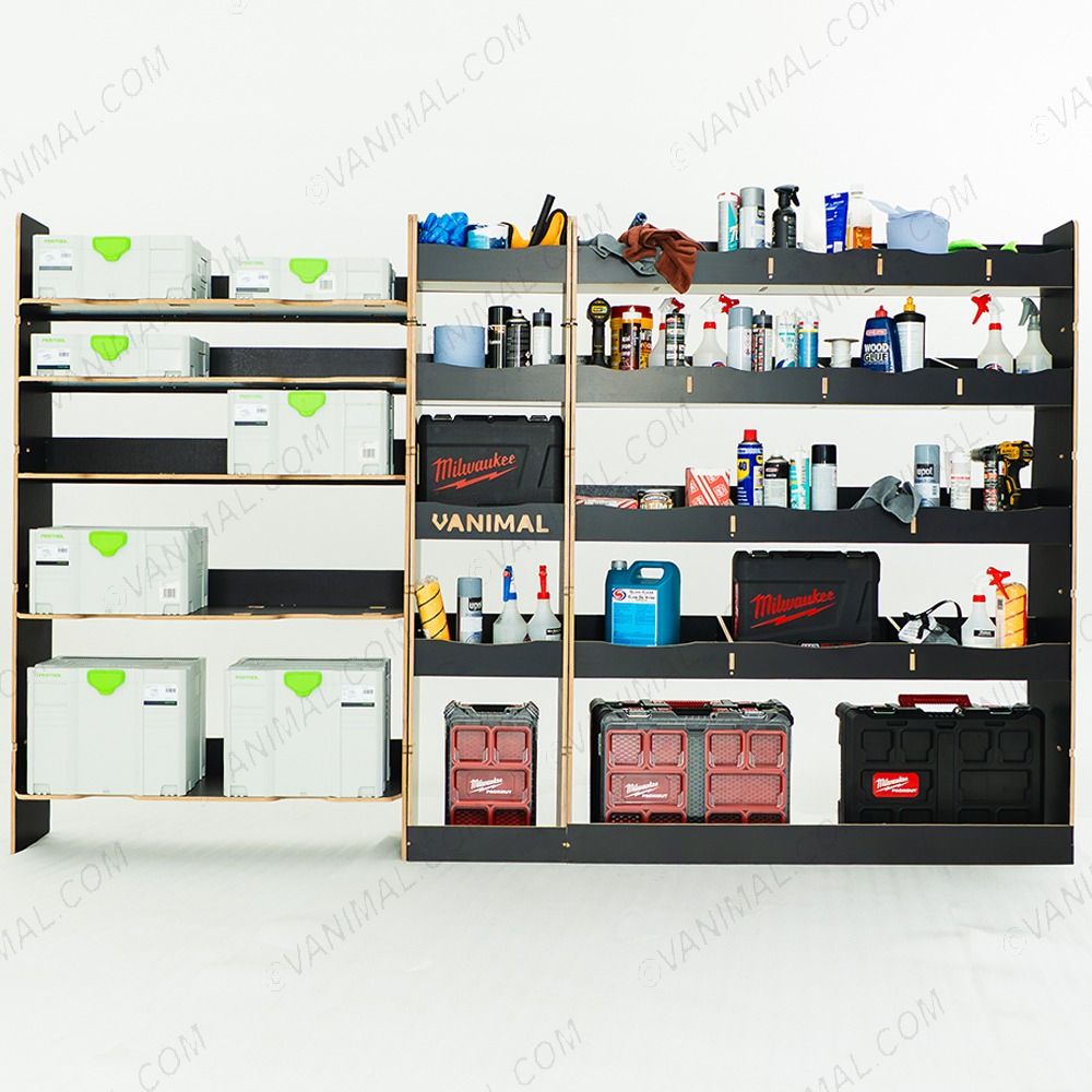 LH side angle rear van view of the Nissan Interstar 2025- L3 Hexaboard Driver Side