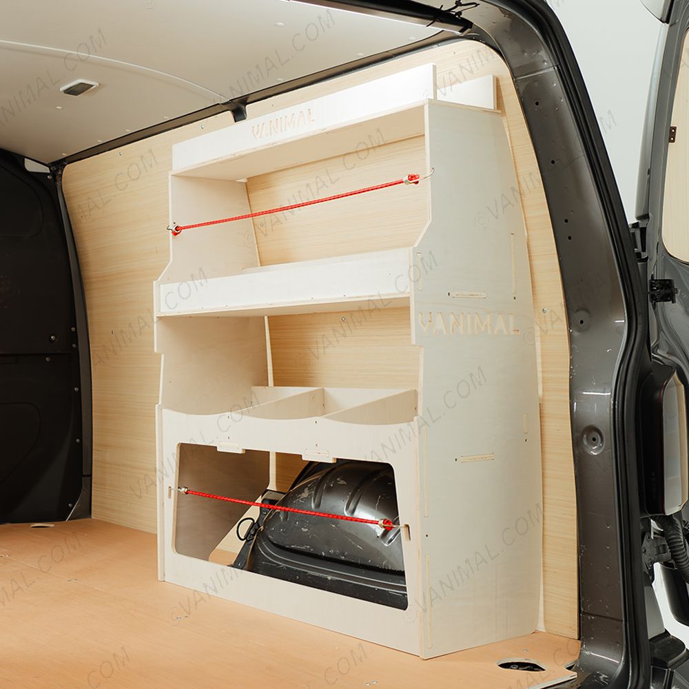 Rear side angle view of the Fiat Scudo Rear Ulti-Rack Van Racking V2