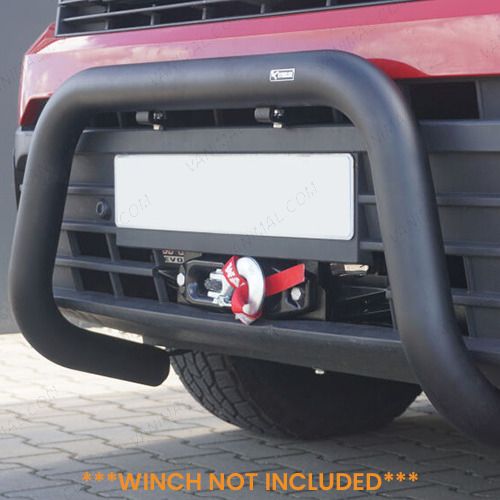 Side angle view of the VW Transporter T5 T5.1 Hidden Winch Mount – Front Bumper
