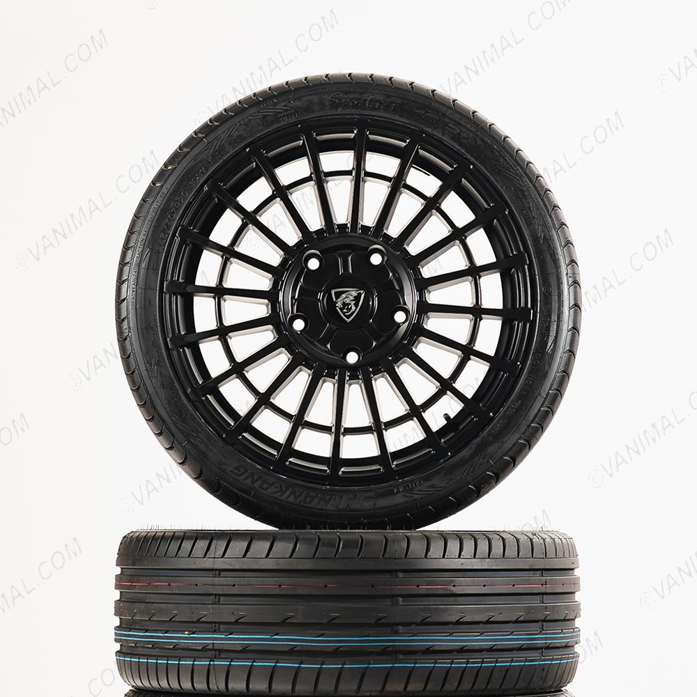 Close-up view of the Front face view of the 20" Predator Iconic Alloy Wheel