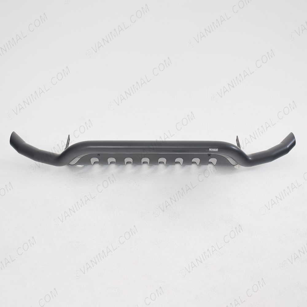 Front view of the Ford Transit Custom 2012-2018 Spoiler Bar with Axle Plate