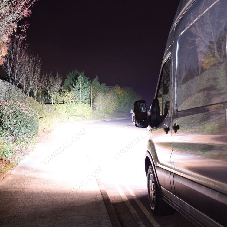 Ford Transit Mk8 (2014-2018) ST4 Evolution LED Grille Integration Kit at night 