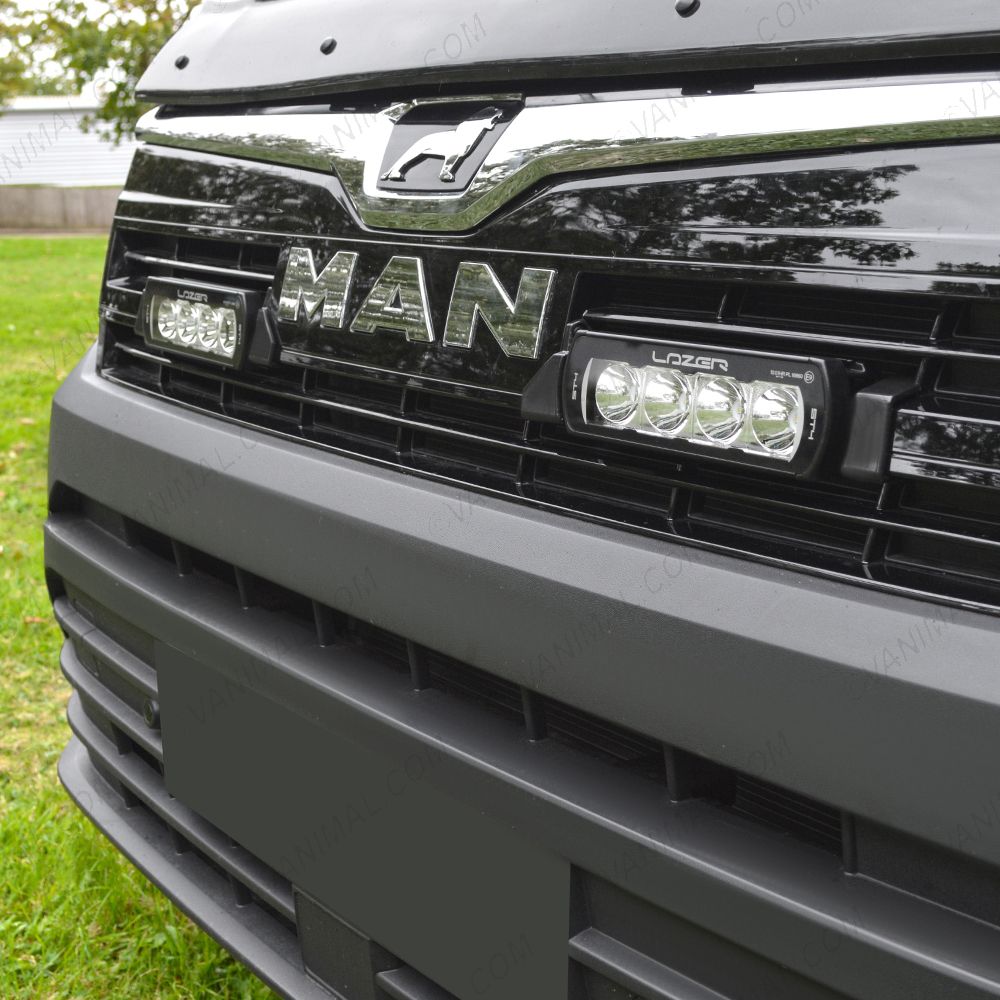 Lazer Lamps ST4 Evolution LED Grille Integration Kit fitted on the MAN TGE (2017-)