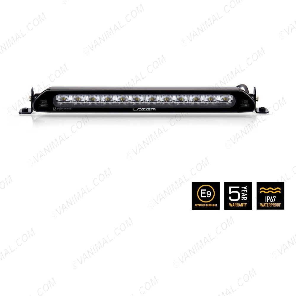 Front view of the Lazer Lamps Linear-12 Elite LED Light Bar