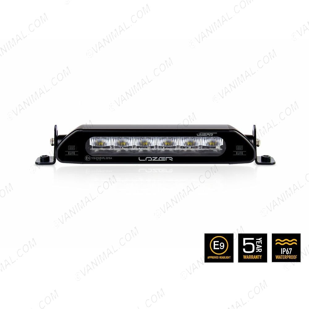 Front view of the Lazer Linear-6 Elite LED Light Bar