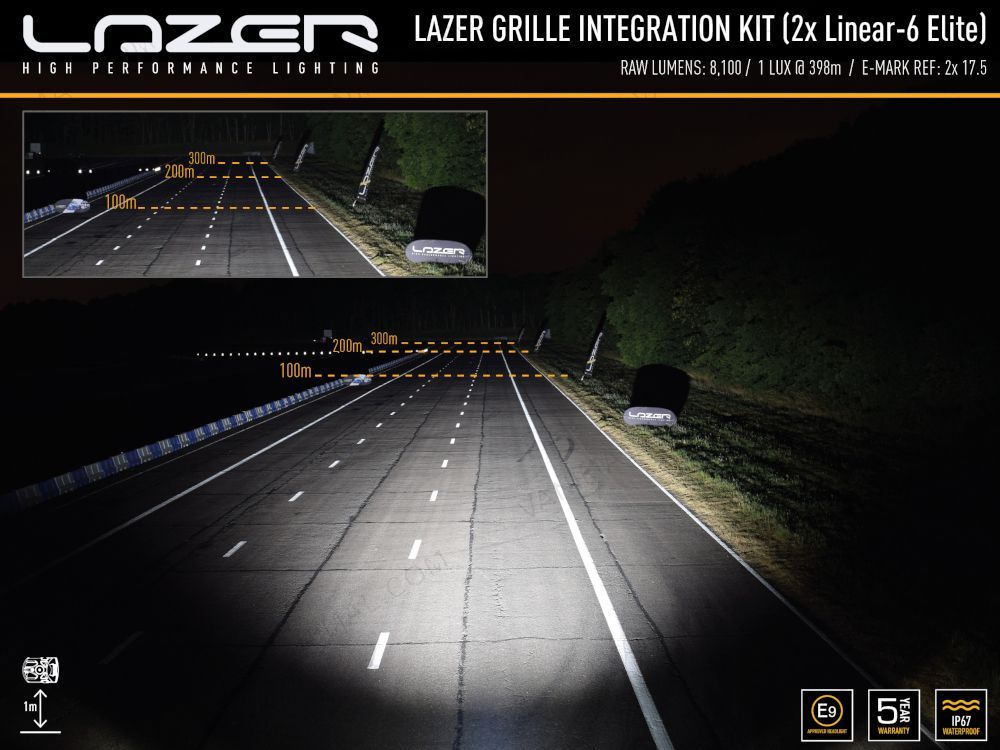 Lazer Lamps Linear-6 Elite LED Light Bar Performance in distance