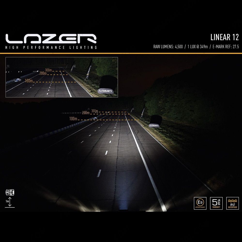 Lazer Linear-12 LED Light Bar performance in distance